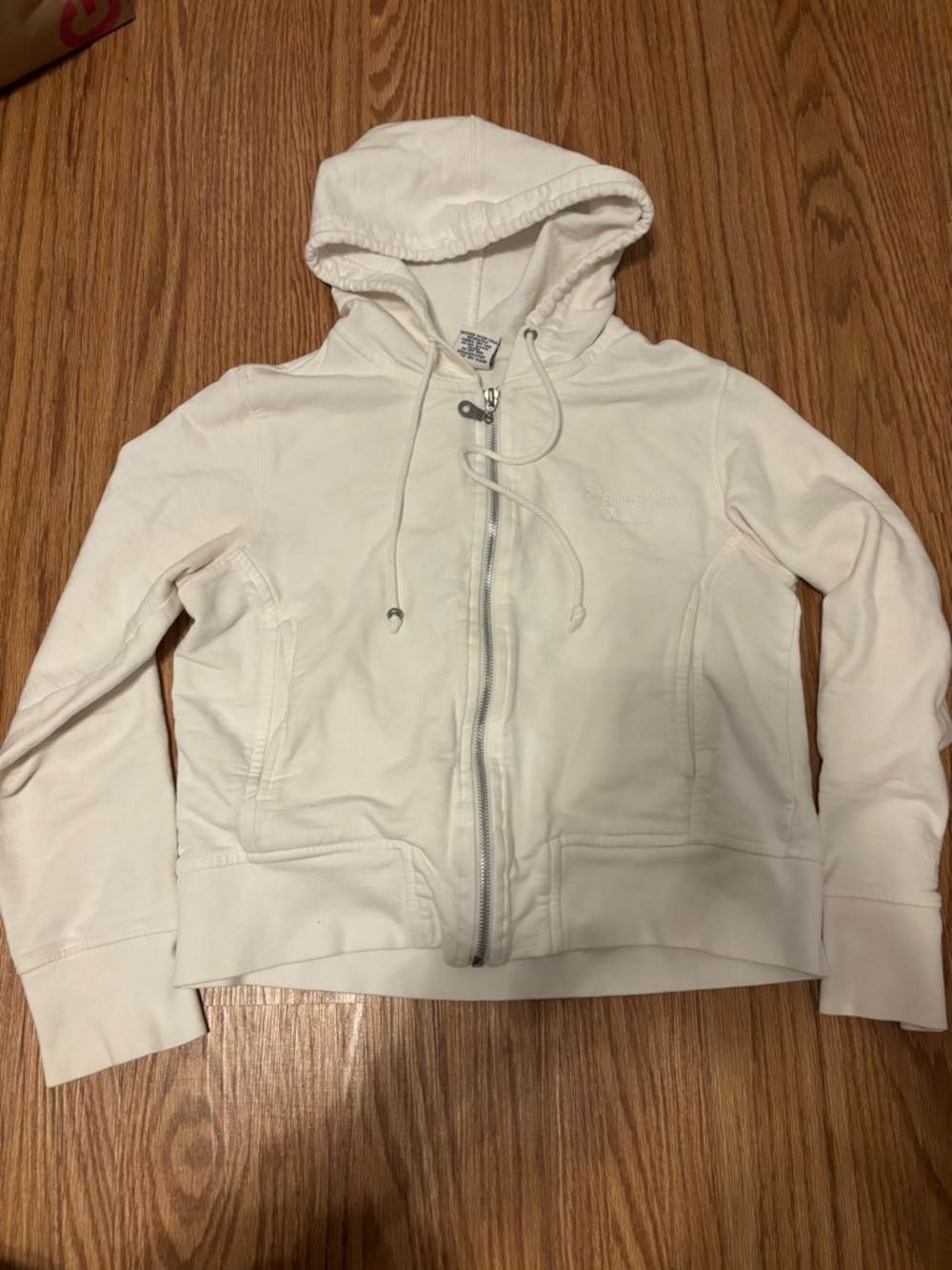 RAINFOREST Women's White Full-Zip Hoodie Jacket